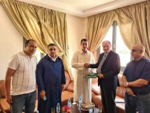 M.Louis Bilin Consul Général de France à Agadir effectue une visite de travail et de courtoisie à la chambre d&rsquo;artisanat d&rsquo;agadir.