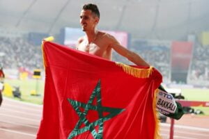 Soufiane El Bakkali  décroche  la médaille d’or du 3.000 m steeple,