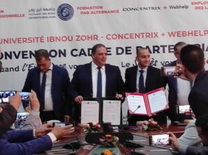 Agadir : Signature d&rsquo;un accord-cadre de partenariat entre l&rsquo;Université Ibn Zohr et la société Concentrix + Web Help. »