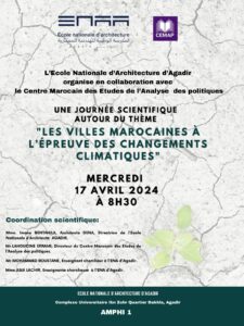 Agadir : ENA organise une journée scientifique sur les villes marocaines et les changements climatiques