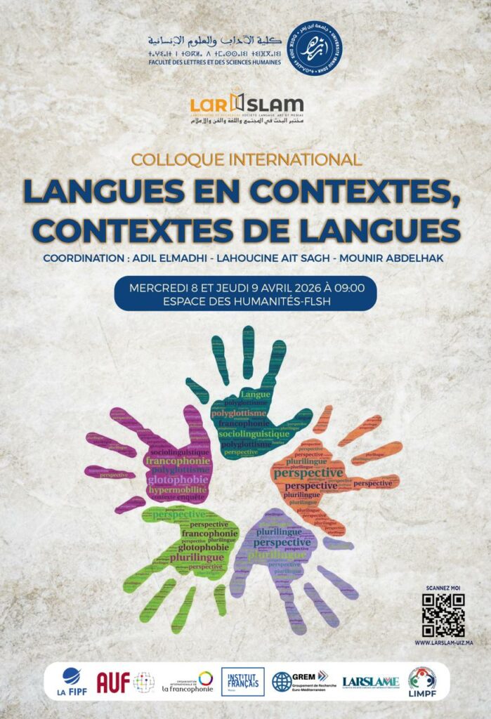 Agadir : Colloque International « Langues en contextes, contextes de langues »